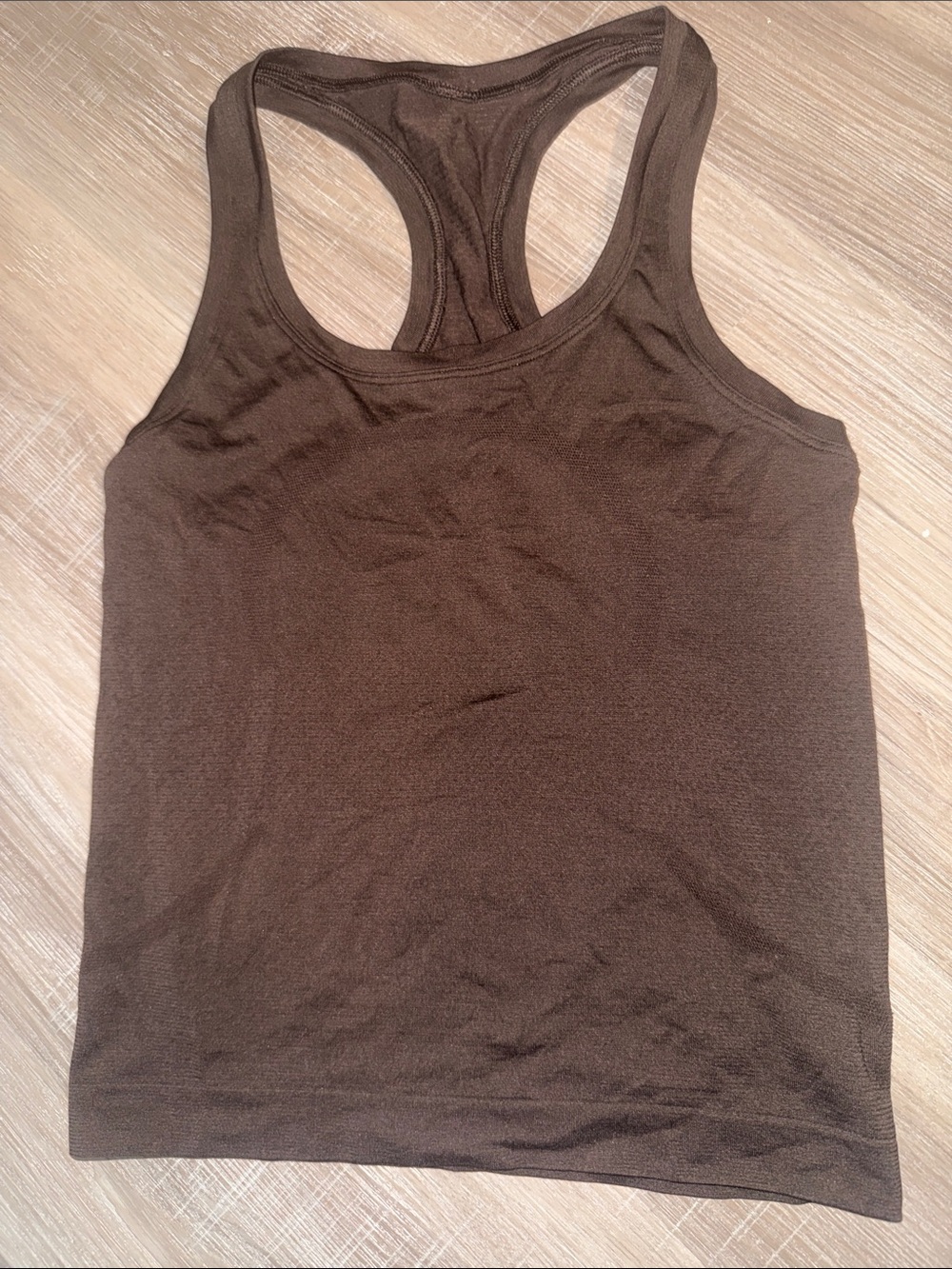 Lululemon Swiftly Tech 2.0 racer back tank size 2 waist length dark brown